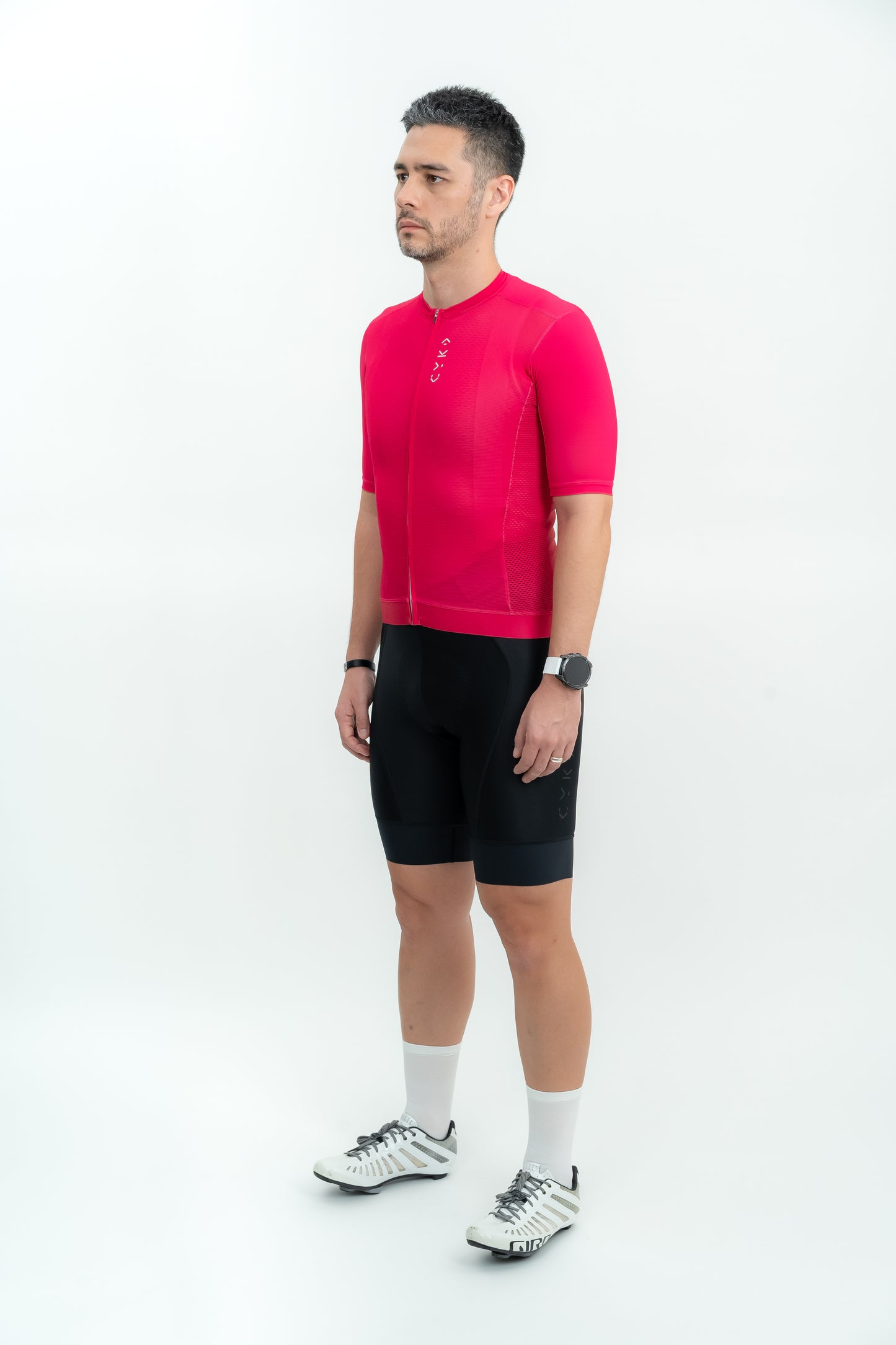 Men's Solid Jersey — Rhodamine Red