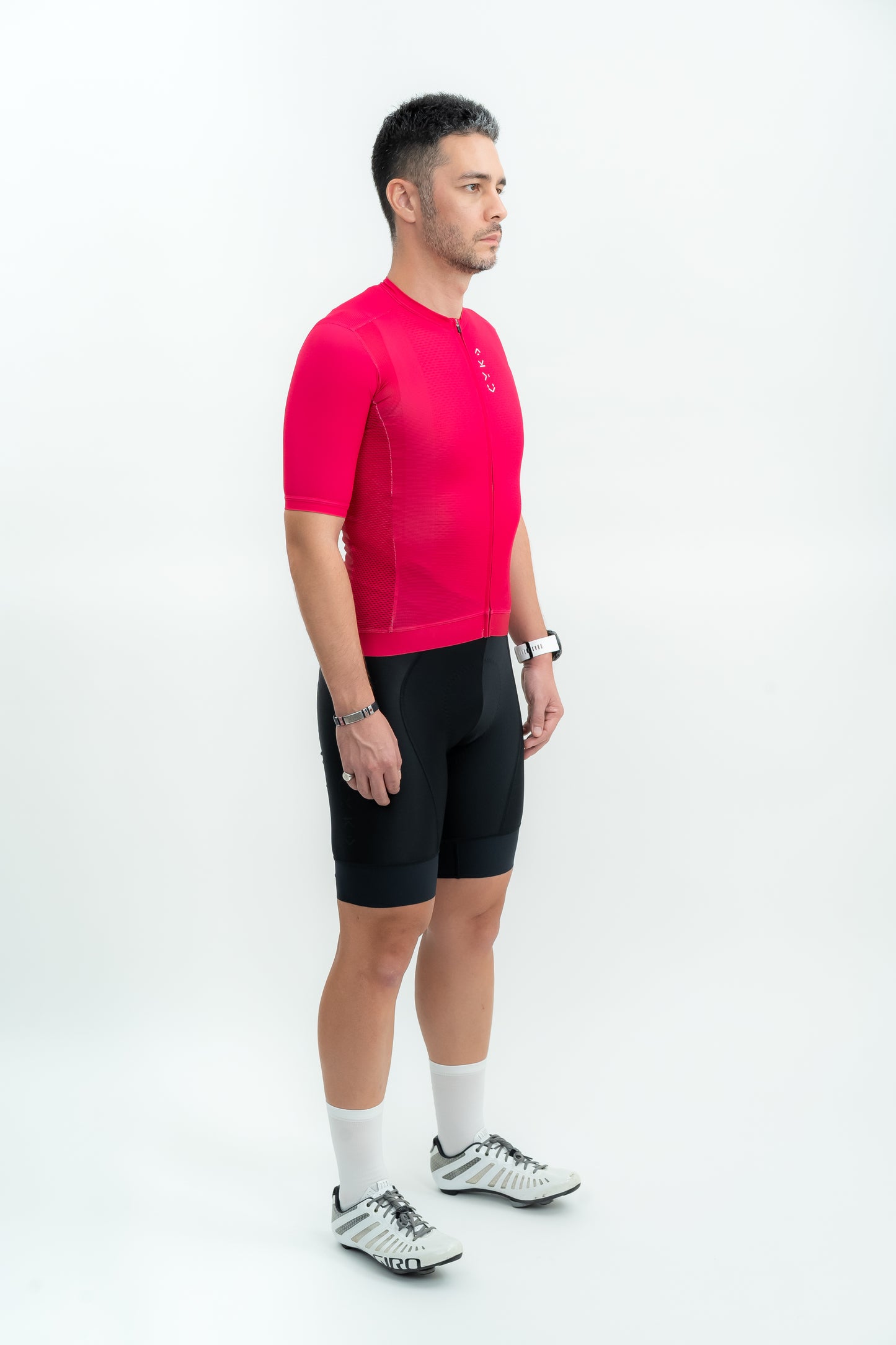 Men's Solid Jersey — Rhodamine Red