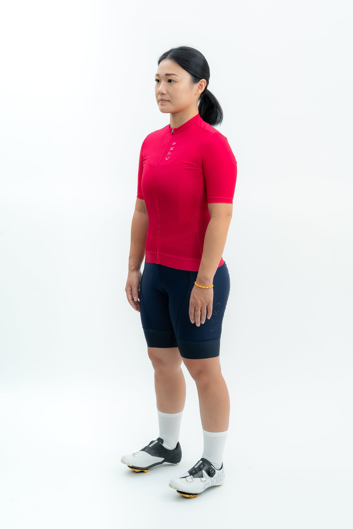 Women's Solid Jersey — Rhodamine Red