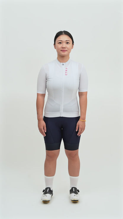 Women's Solid Jersey — White